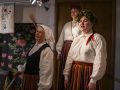 Izstuodis "Par rozēm un ērkšķiem" atkluošona. Foto: Amanda Anusāne