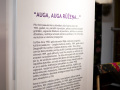 Izstuodis "Par rozēm un ērkšķiem" atkluošona. Foto: Amanda Anusāne