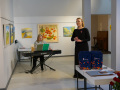 Latgolys muokslinīku dorbu izstuodis RUDINS 2023 “Taka / Styga” atkluošona Latgolys Kulturviesturis muzejā. Foto: Amanda Anusāne/portals lakuga.lv