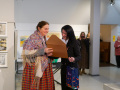Latgolys muokslinīku dorbu izstuodis RUDINS 2023 “Taka / Styga” atkluošona Latgolys Kulturviesturis muzejā. Foto: Amanda Anusāne/portals lakuga.lv