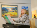 Latgolys muokslinīku dorbu izstuodis RUDINS 2023 “Taka / Styga” atkluošona Latgolys Kulturviesturis muzejā. Foto: Amanda Anusāne/portals lakuga.lv