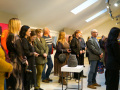 Latgolys muokslinīku dorbu izstuodis RUDINS 2023 “Taka / Styga” atkluošona Latgolys Kulturviesturis muzejā. Foto: Amanda Anusāne/portals lakuga.lv