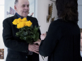 Vacmeistara Jura Krompāna jubilejis keramikys izstuodis “Zemes krāsu varavīksne” atkluošona Latgolys Kulturviesturis muzejā. Foto: Agnese Skangale