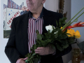 Vacmeistara Jura Krompāna jubilejis keramikys izstuodis “Zemes krāsu varavīksne” atkluošona Latgolys Kulturviesturis muzejā. Foto: Agnese Skangale