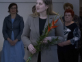 Vacmeistara Jura Krompāna jubilejis keramikys izstuodis “Zemes krāsu varavīksne” atkluošona Latgolys Kulturviesturis muzejā. Foto: Agnese Skangale
