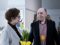 Vacmeistara Jura Krompāna jubilejis keramikys izstuodis “Zemes krāsu varavīksne” atkluošona Latgolys Kulturviesturis muzejā. Foto: Agnese Skangale