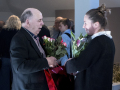 Vacmeistara Jura Krompāna jubilejis keramikys izstuodis “Zemes krāsu varavīksne” atkluošona Latgolys Kulturviesturis muzejā. Foto: Agnese Skangale