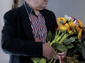 Vacmeistara Jura Krompāna jubilejis keramikys izstuodis “Zemes krāsu varavīksne” atkluošona Latgolys Kulturviesturis muzejā. Foto: Agnese Skangale