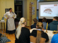 Muzejpedagogiskuo programa “Laižam čiguonūs!”. Foto: Amanda Anusāne/portals lakuga.lv