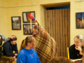 Muzejpedagogiskuo programa “Laižam čiguonūs!”. Foto: Amanda Anusāne/portals lakuga.lv