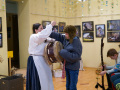 Muzejpedagogiskuo programa “Laižam čiguonūs!”. Foto: Amanda Anusāne/portals lakuga.lv