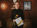 Konkursa "Latgolys prozys skaitejumi 2023" nūslāguma pasuokums "Proza i karbonadis". Foto: Amanda Anusāne/latgalīšu kulturys kusteiba "Volūda"