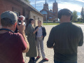 Raidejuma "Neatklātā Latgale" komandys gasteišona Latgolā. Foto nu Sandija Semjonova personeiguo arhiva