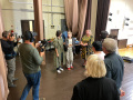 Raidejuma "Neatklātā Latgale" komandys gasteišona Latgolā. Foto nu Sandija Semjonova personeiguo arhiva
