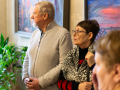 Osvaldam Zvejsalniekam veļteitys pīminis zeimis atkluošona. Foto: Amanda Anusāne/portals lakuga.lv