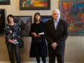 Osvaldam Zvejsalniekam veļteitys pīminis zeimis atkluošona. Foto: Amanda Anusāne/portals lakuga.lv