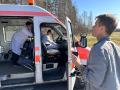 "Pazust Latgalē" videoklipa fiļmiešona. Foto nu apvīneibys "Latgalīšu Reps" arhiva