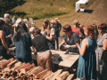 "Pīterkolns" jaunuo keramikys cepļa atkluošona. Foto: Amanda Anusāne/portals lakuga.lv