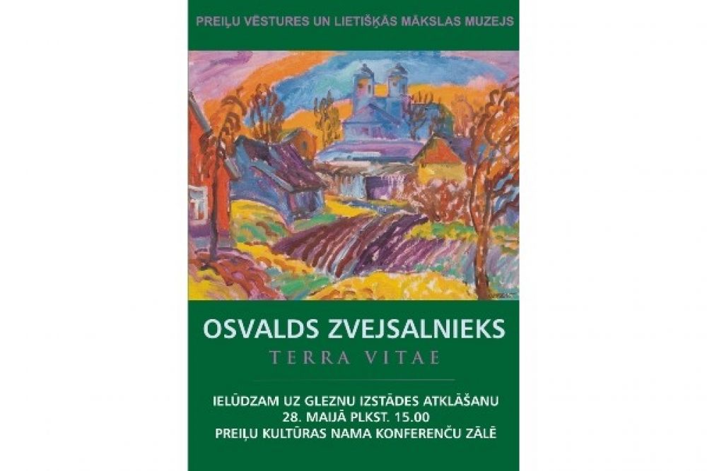 Preiļūs tiks atkluota Osvalda Zvejsaļnīka gleznu izstuode