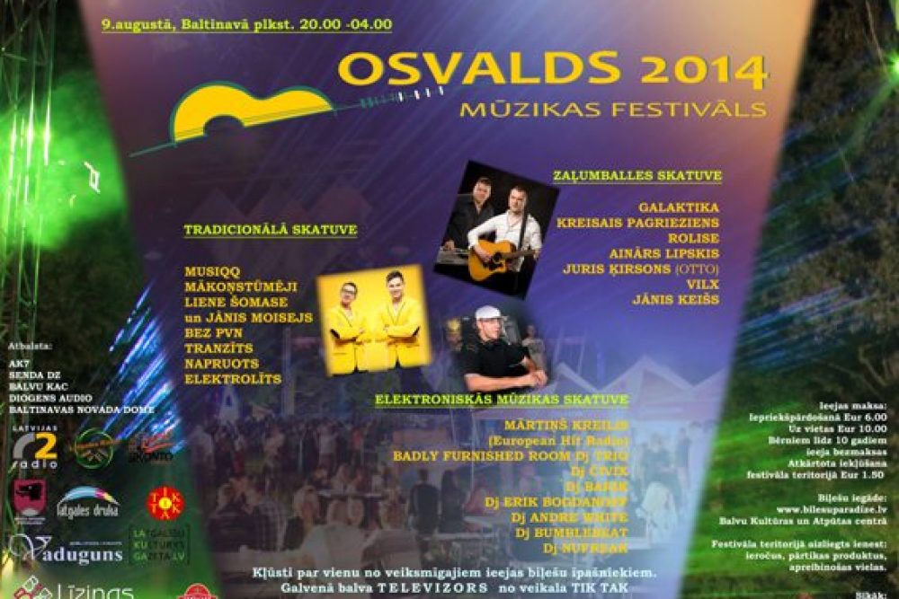 Tyvojās muzykys festivals “Osvalds 2014”