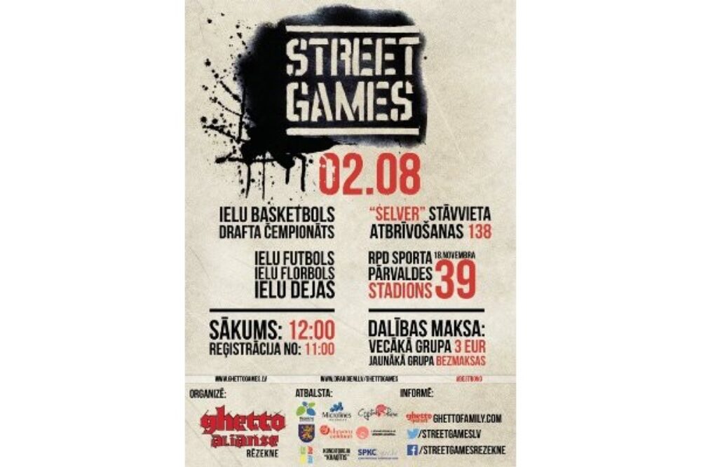 Rēzeknē nūtiks Streetgames 2. pūsms i “Ghetto Dance” atlase