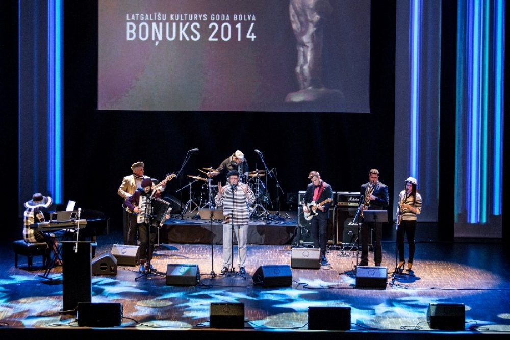 Nūsaver Latgalīšu kulturys Goda bolvys “Boņuks 2014” padūšonys ceremoneju