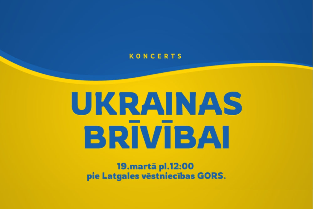 Latgolā i Latvejā zynomi muziki apsavīnuos Ukrainys atbolsta koncertā