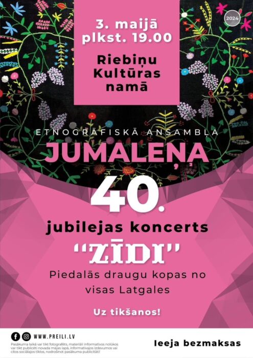 Etnografiskuo ansambļa "Jumaleņa" jubilejis koncerts @ Rībeņu kulturys noms
