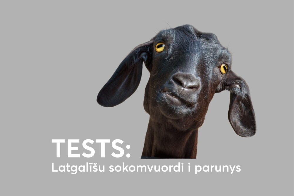 TESTS: Latgalīšu sokomvuordi i parunys