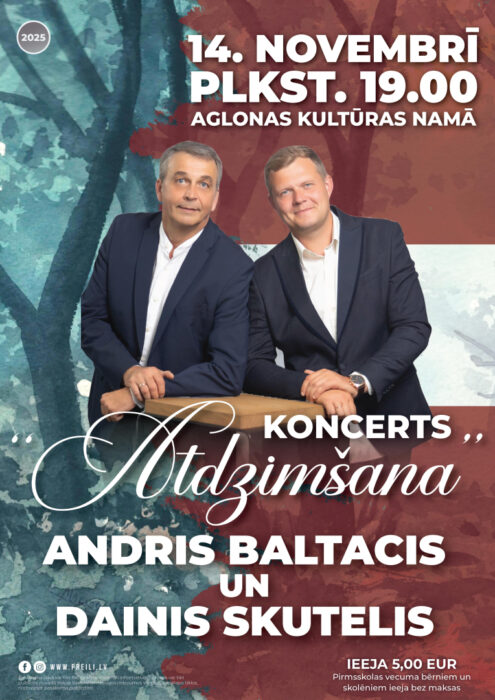 Andra Baltača i Daiņa Skuteļa koncerts @ Aglyunys kulturys noms