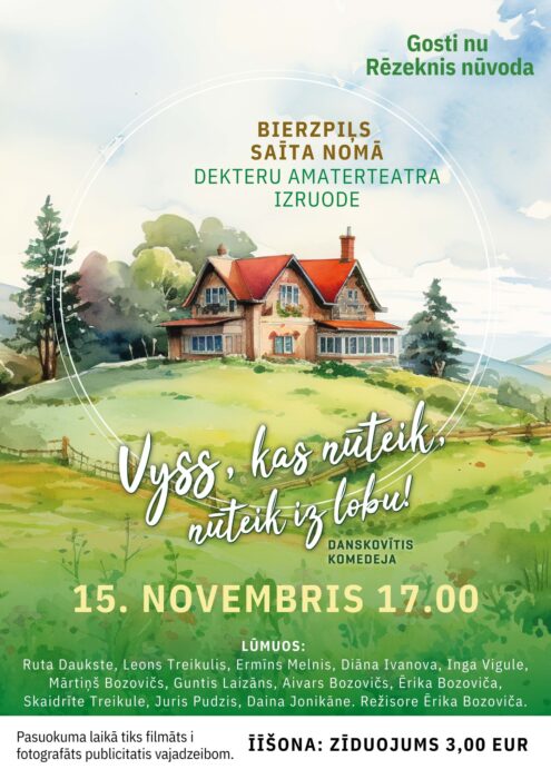 Dekteru amaterteatra izruode "Vyss, kas nūteik, nūteik iz lobu!" @ Bierzpiļs saīta noms