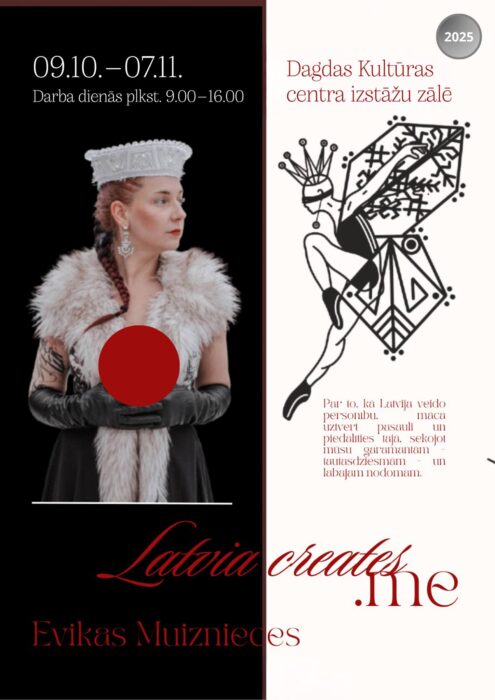 Evikys Muizniecis izstuode "Latvia creates.me" @ Dagdys kulturys centrys