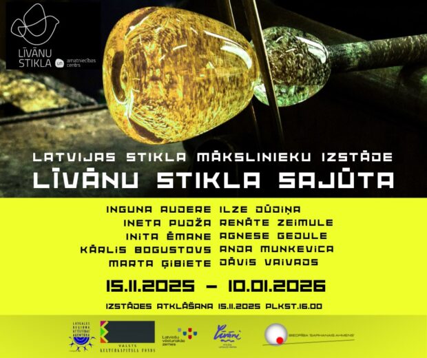 Latvejis stykla muokslinīku izstuodis "Līvānu stikla sajūta" atkluošona @ Leivuona stykla i amatnīceibys centrys