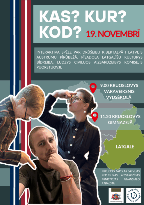 Interaktiva spēle par drūseibu "Kas? Kur? Kod?" @ Kruoslovys Varaveiksnys vydsškola