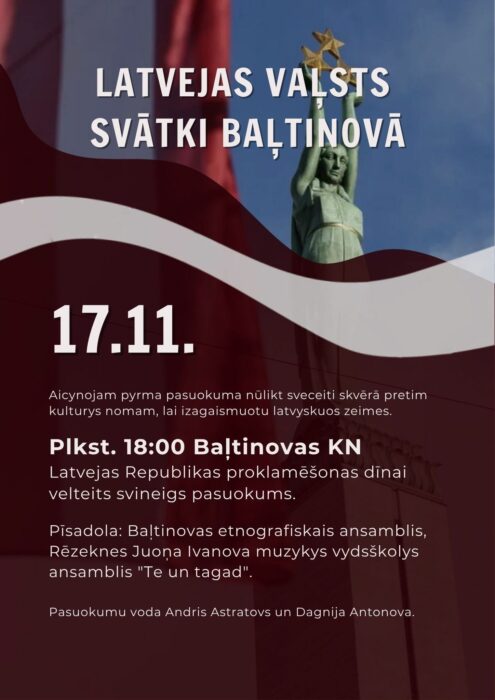 Vaļsts svātku pasuokums @ Baļtinovys kulturys noms