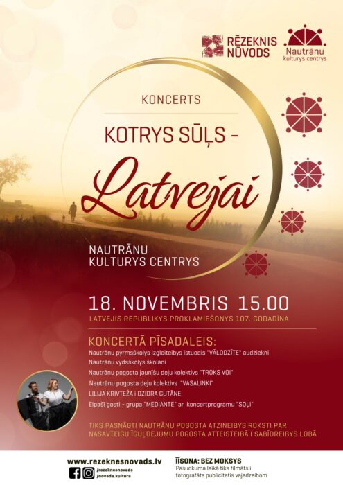 Koncerts "Kotrys sūļs – Latvejai" @ Nautrānu kulturys centrys
