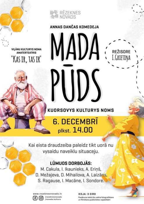 Viļānu amaterteatra izruode "Mada pūds" @ Kuorsovys kulturys noms