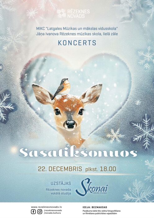 "Skonai" koncerts "Sasatikšonuos" @ Juoņa Ivanova Rēzeknis muzykys škola