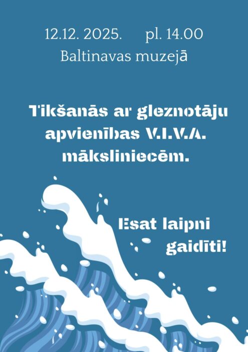 Sasatikšona ar gleznuotuoju apvīneibys V.I.V.A. muokslineicom @ Baļtinovys muzejs
