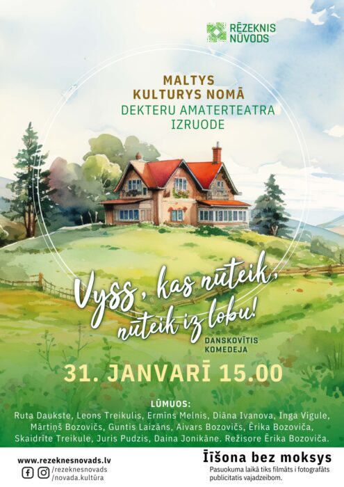 Dekteru amaterteatra izruode "Vyss, kas nūteik, nūteik iz lobu!" @ Maltys kulturys noms