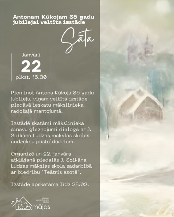 Ontonam Kūkuojam veļteituos izstuodis "Sāta" atkluošona @ Kuorsovys kulturviesturis centrys "Līču mājas"