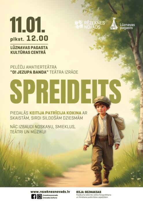 Pelieču amaterteatra izruode "Spreideits" @ Lūznovys pogosta kulturys centrys