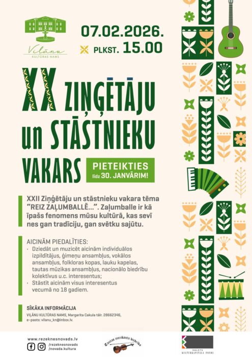 Ziņgātuoju i stuostnīku vokors @ Viļānu kulturys noms