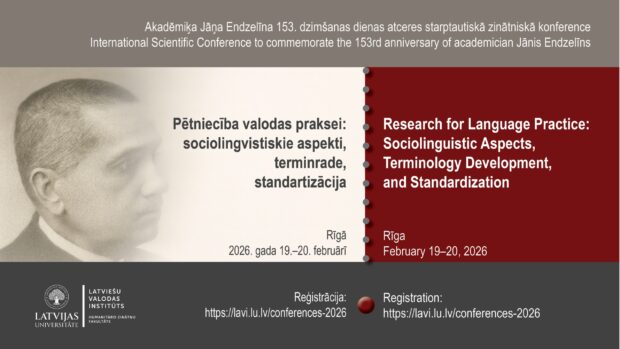 Konference "Pētniecība valodas praksei: sociolingvistiskie aspekti, terminrade, standartizācija" @ Latvejis Universitatis Latvīšu volūdys instituts
