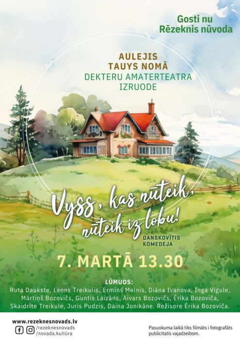 Dekteru amaterteatra izruode "Vyss, kas nūteik, nūteik iz lobu!" @ Aulejis tautys noms