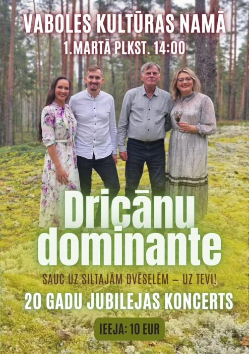 Grupys "Dricānu dominante" koncerts @ Vabalis kulturys noms