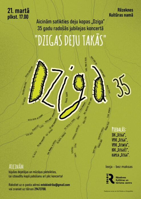 Deju kūpys "Dziga" 35 godu jubilejis koncerts @ Rēzeknis kulturys noms
