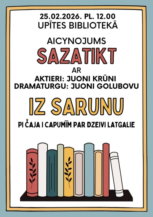 Sasatikšona ar Juoni Krūni i Juoni Golubovu @ Upītis biblioteka
