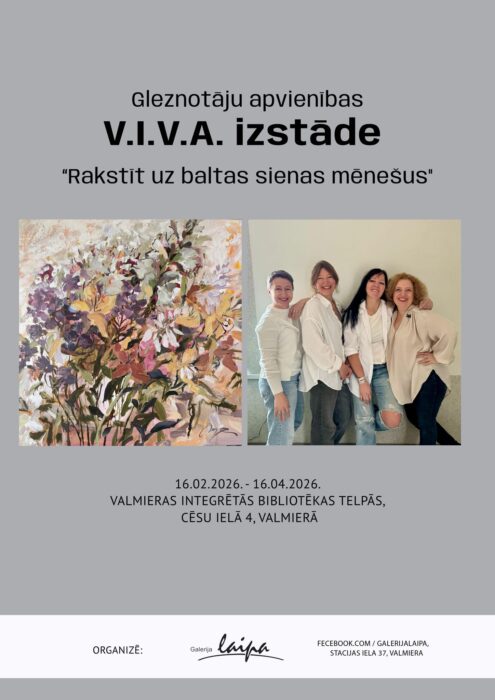 Gleznuotuoju apvīneibys V.I.V.A. izstuode @ Valmīrys integrātuo biblioteka