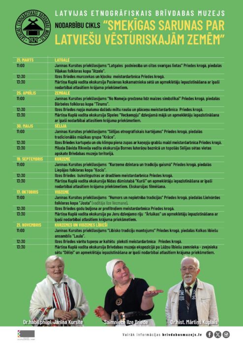 Nūdarbeiba ap Latgolu cyklā "Smeķīgas sarunas par latviešu vēsturiskajām zemēm" @ Latvejis Etnografiskais breivdobys muzejs